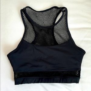 Mesh detail sports top